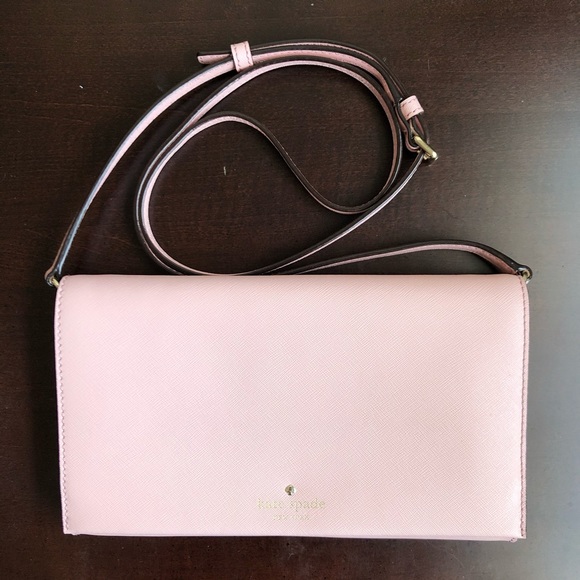 Kate Spade Soft Pink Crossbody/Clutch - Picture 1 of 10